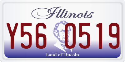 IL license plate Y560519