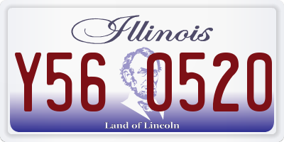 IL license plate Y560520