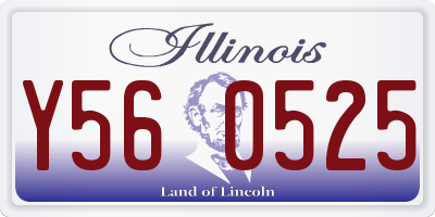 IL license plate Y560525