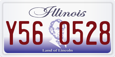 IL license plate Y560528