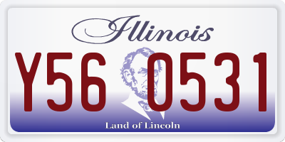 IL license plate Y560531