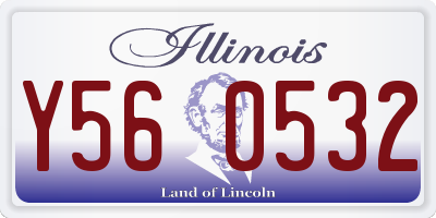 IL license plate Y560532