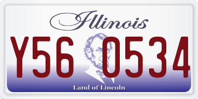 IL license plate Y560534