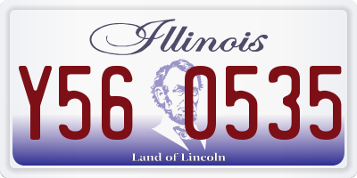 IL license plate Y560535