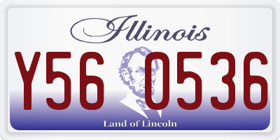 IL license plate Y560536