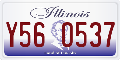 IL license plate Y560537