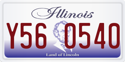 IL license plate Y560540