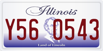 IL license plate Y560543