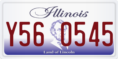 IL license plate Y560545