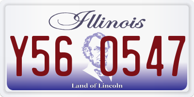 IL license plate Y560547