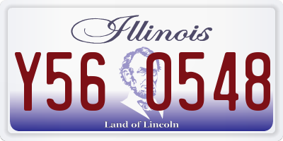 IL license plate Y560548