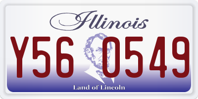 IL license plate Y560549