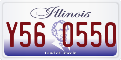 IL license plate Y560550
