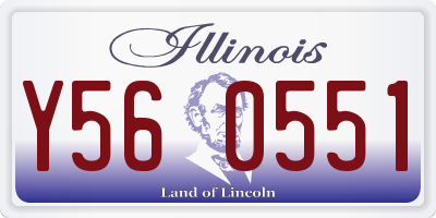 IL license plate Y560551