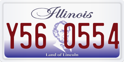 IL license plate Y560554