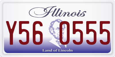 IL license plate Y560555