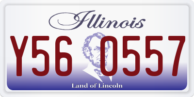 IL license plate Y560557