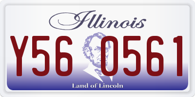 IL license plate Y560561