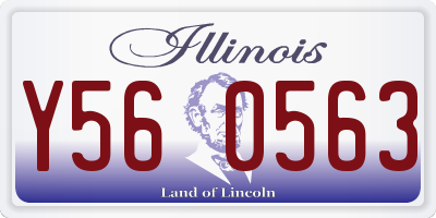 IL license plate Y560563