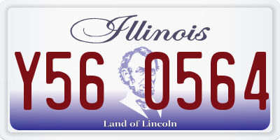 IL license plate Y560564