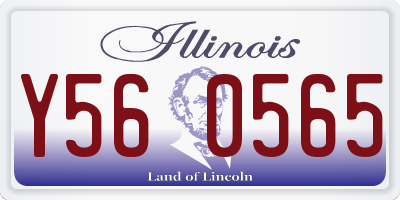 IL license plate Y560565
