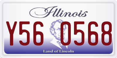 IL license plate Y560568