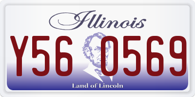 IL license plate Y560569