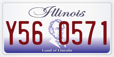 IL license plate Y560571