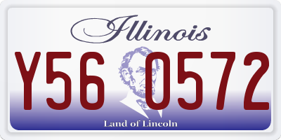 IL license plate Y560572