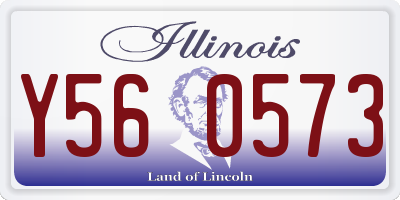 IL license plate Y560573