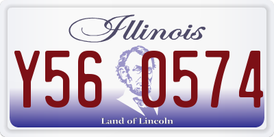 IL license plate Y560574