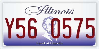 IL license plate Y560575
