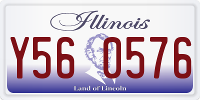 IL license plate Y560576