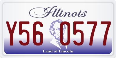 IL license plate Y560577