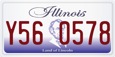IL license plate Y560578