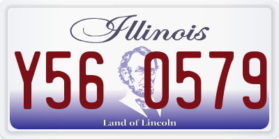 IL license plate Y560579