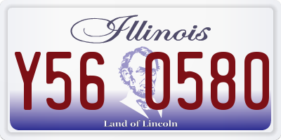 IL license plate Y560580