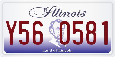 IL license plate Y560581