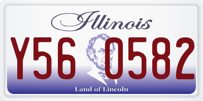 IL license plate Y560582