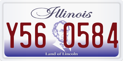 IL license plate Y560584