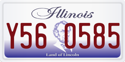IL license plate Y560585