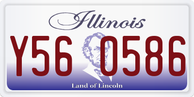 IL license plate Y560586