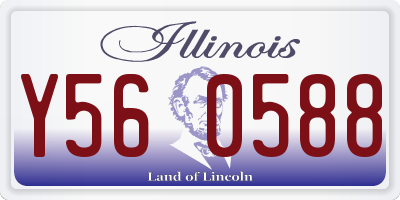 IL license plate Y560588