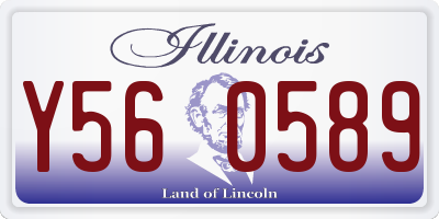 IL license plate Y560589