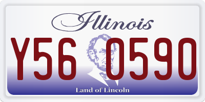 IL license plate Y560590