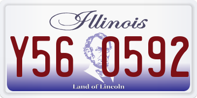 IL license plate Y560592