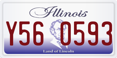 IL license plate Y560593