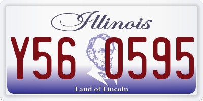 IL license plate Y560595
