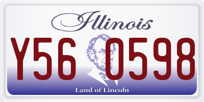 IL license plate Y560598