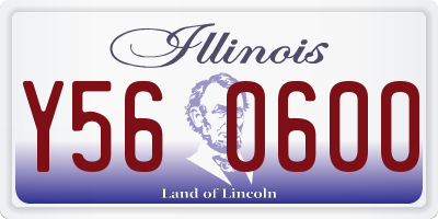 IL license plate Y560600